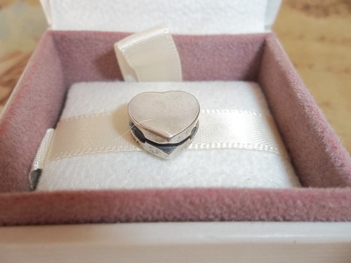 Genuine Pandora Reflexions Silver Plain Heart Clip Charm 797620
