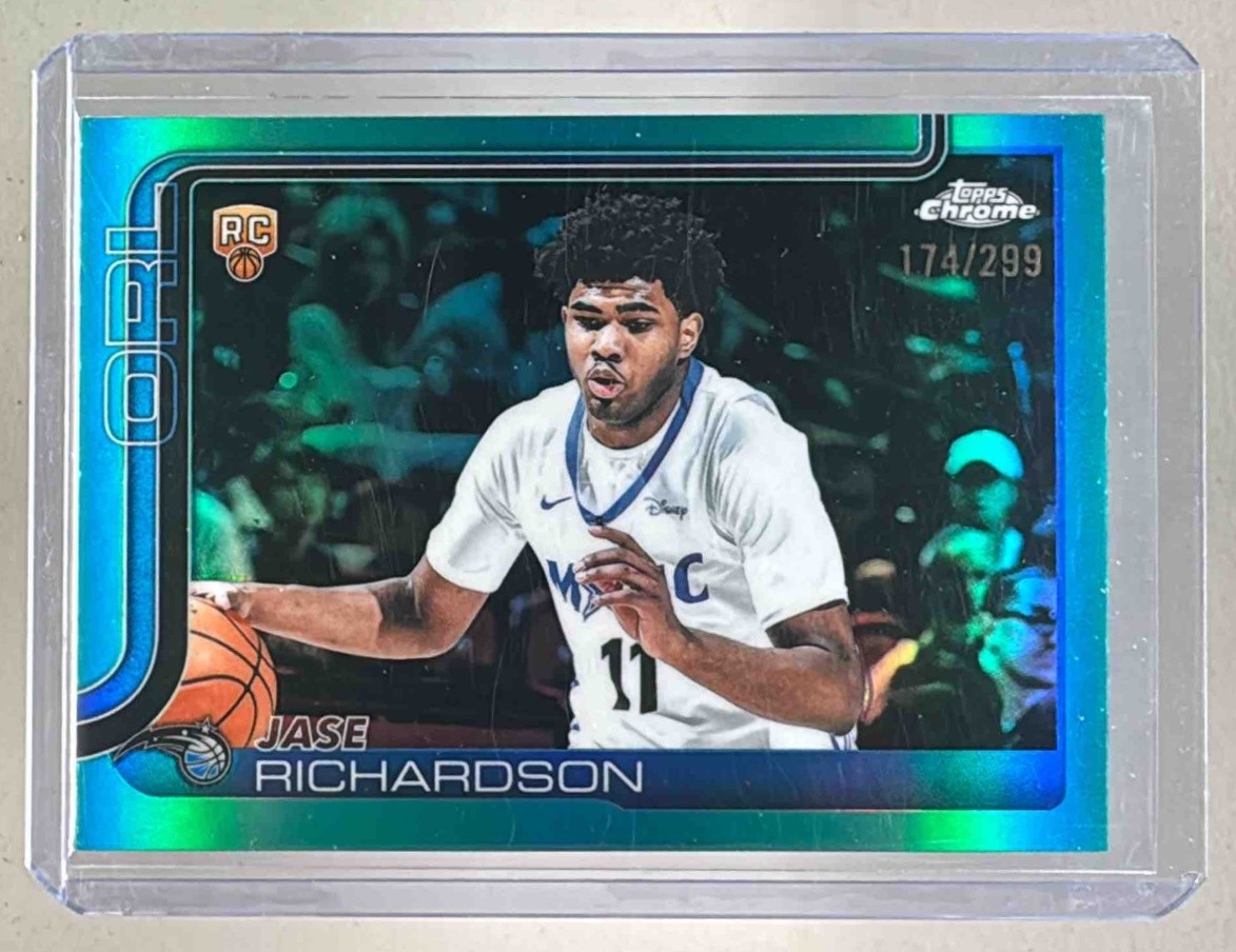Jase Richardson 2025 Topps Chrome #275 Teal Refractor Rookie RC /299