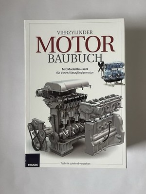 Franzis Vierzylinder Motor Baubuch Modellbausatz Wie Neu!