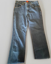Wrangler Cowboy Cut Men's Medium Wash Blue Straight-Fit Jeans Mid Rise 5-Pocket