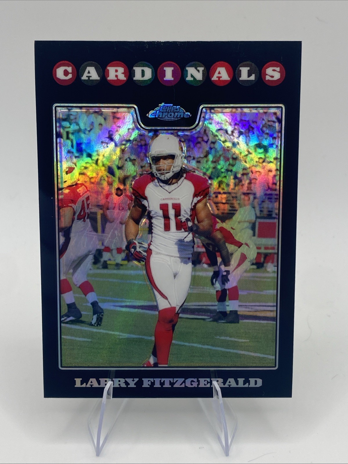 2008 Topps Chrome - Larry Fitzgerald #TC86 Refractor