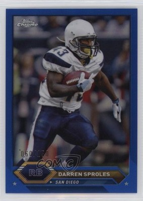 2023 Topps Composite Topps Chrome Blue Refractor /150 Darren Sproles #31 3hd