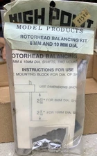 HIGH POINT MODEL PRODUCTS ROTORHEAD BALANCING KIT, 8MM AND 10MM SHAFTS