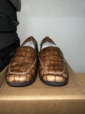 Easy Spirit Abide 8 Womens Slip On 11 CD US CaramelCrocodile