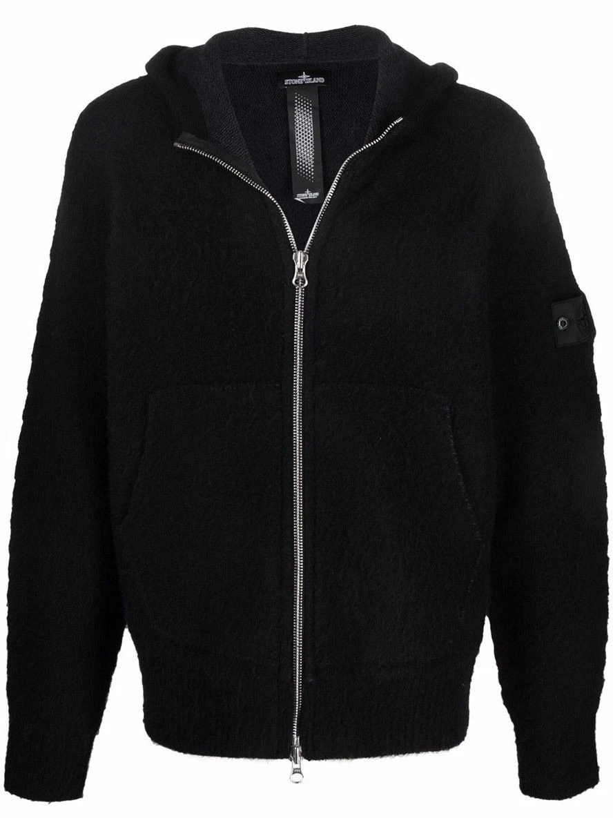 Felpa con cappuccio e zip Stone Island Shadow Badge 7519502A2 V2029 27481312