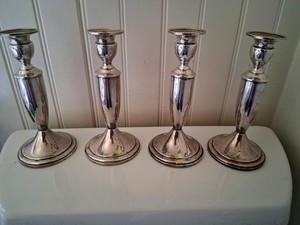 Sterling Weighted Candlesticks | eBay