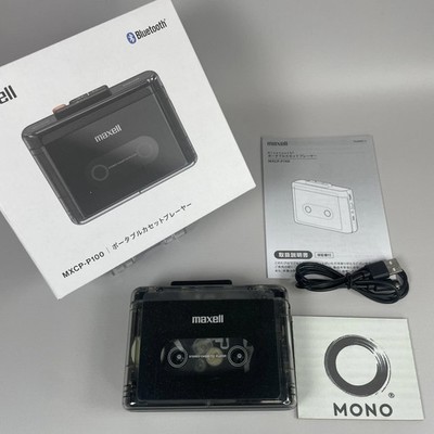 maxell MXCP-P100-BK Bluetooth Portable Cassette Player USB-C Black