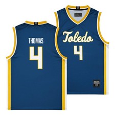 Toledo Men's Basketball Navy Jersey - Xavier Thomas