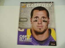 MINNESOTA VIKINGS GAMEDAY MAGAZINE CHAD GREENWAY COVER VS. TB 10/25/2012