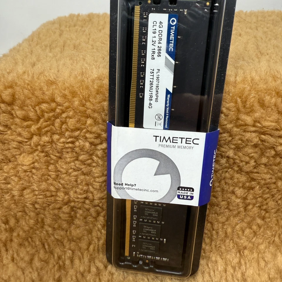 Timetec Hynix IC 4gb DDR4 2666mhz RAM Module New 1x4gb Stick New in Package - Image 2 of 4