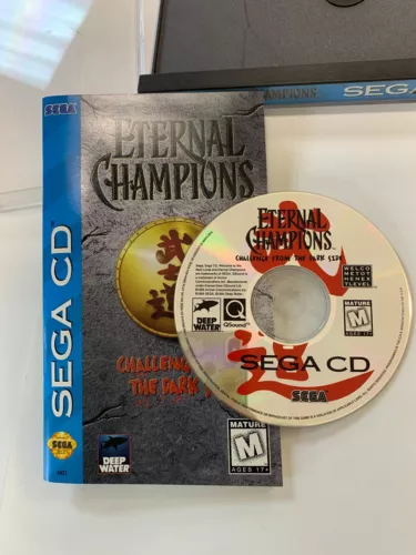 SEGA CD ETERNAL CHAMPIONS CHALLENGE FROM THE DARK SIDE WITH CASE AND BOOK 