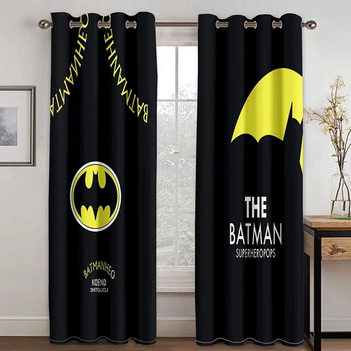 Tende oscuranti 3D per ragazzi camera da letto Batman tende anello termico occhiello superiore regalo - Foto 14 di 35