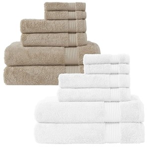 Premium Bathroom Set 4 Bath Hand Towels Washcloths Brown Bath 4 Hand Towels