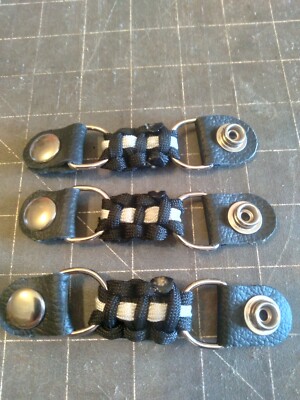 Vest extenders paracord SHORT WHITE LINE! EXCLUSIVELY MADE By Stitch