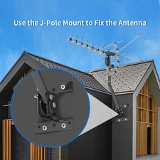 Leadzm TA-001 360°Rotation UV 45-230MHz/470-860MHz 15-22dB Outdoorn Antenna ---