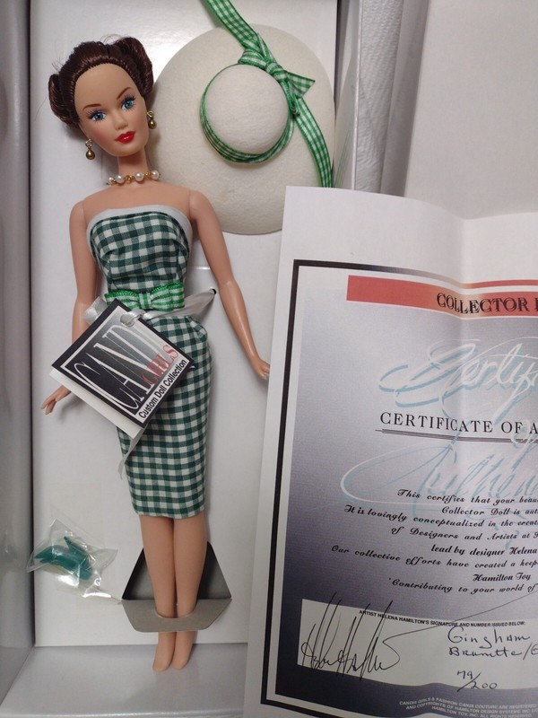 Candi Girls Summer Gingham Custom Doll Brunette Green Hamilton Toy LE: 79 of 200
