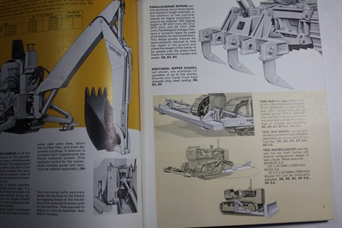 CATERPILLAR D6 D5 D4 ANBAUGERÄTE PROSPEKT 19 SEITEN KATALOG ORIGINAL - Bild 4 von 10
