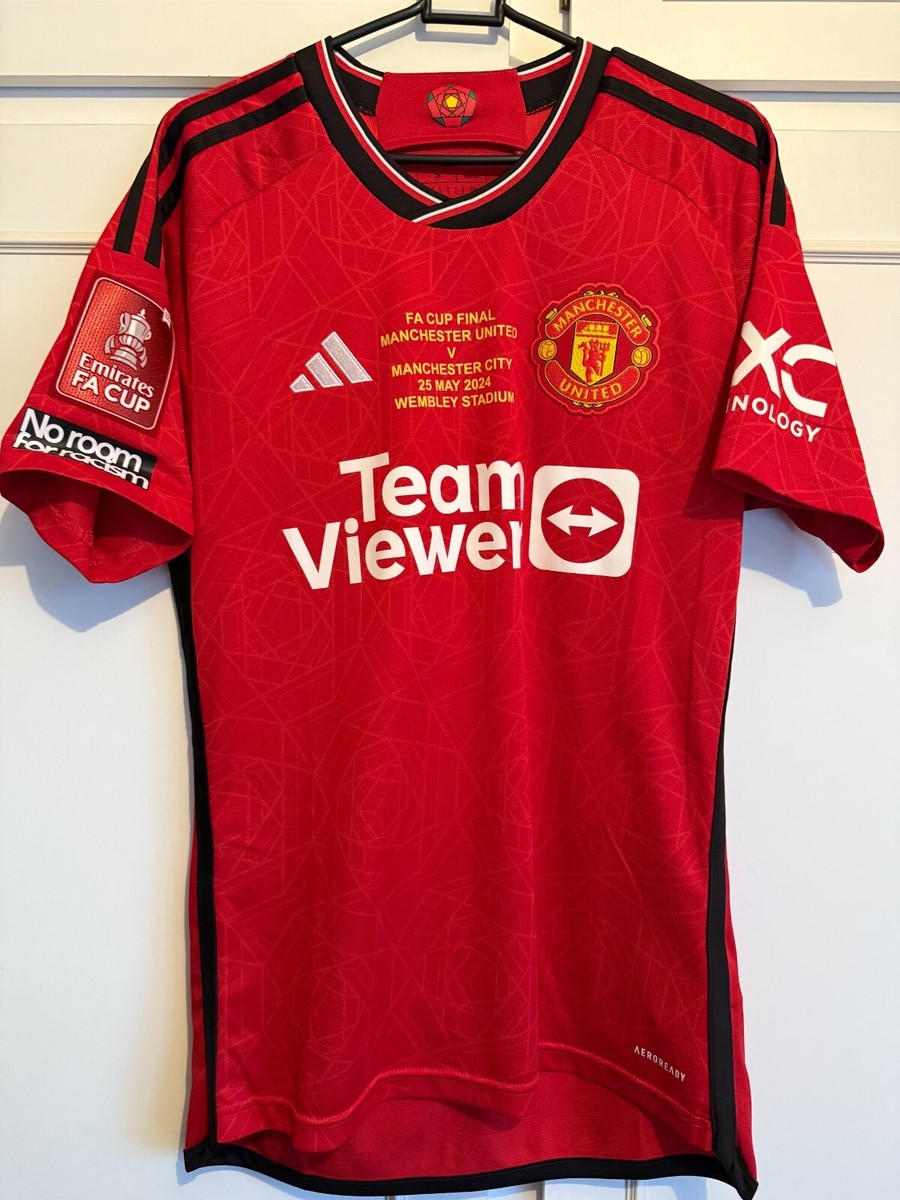 メイヌー　マンチェスター・U　23/24　ホーム　FAカップ決勝仕様 Manchester United 2023-2024 FA Cup Final Mainoo Home Football