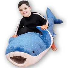 48inch Whale Shark Stuffed Animal Kids Whale Shark Plush Pillow Toy Giant Rea...