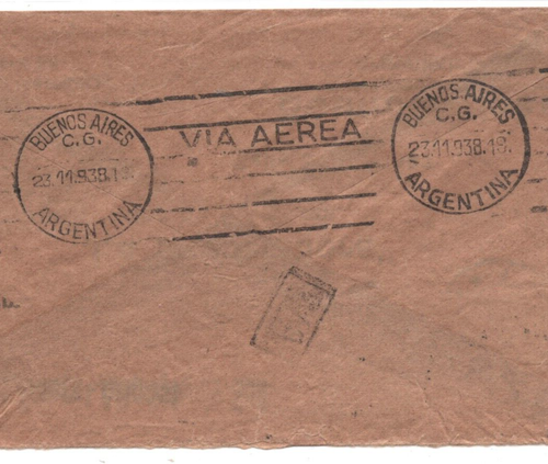 GERMANY Cover 3m ZEPPELIN Commercial 1938 Air Mail TRANSATLANTIC ARGENTINA KA196 - Picture 4 of 12