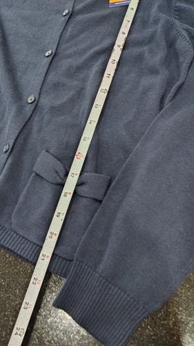Girls french Toast new navy blue cardigan schoolwear size XL 14/16 - Picture 4 of 8