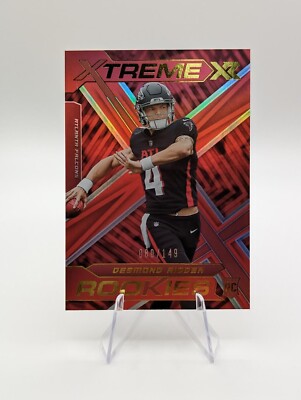 Desmond Ridder 2022 Panini Xr Xtreme Red Color Match SP /149 RC #XTR-4 Falcons