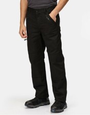 Regatta Mens TRJ500 Pro Trousers Workwear Zip Pockets Water Repellant Cargo