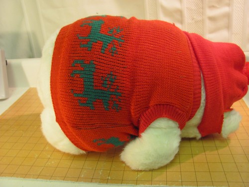 John Wanamaker’s Rudi Christmas Plush Bear 17” Red Hat & Sweater Vintage 1980s - Picture 6 of 9