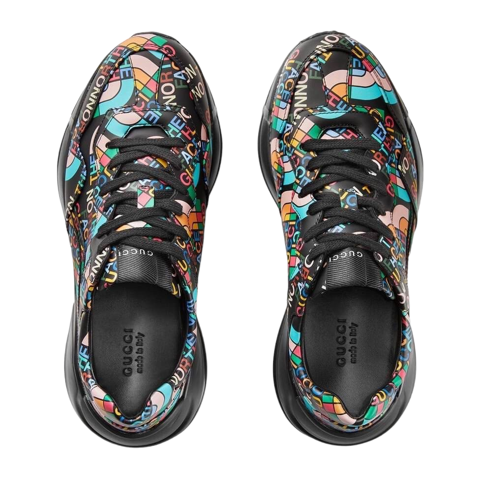 Authentic Men's The North Face X Gucci Black Leather Rhyton Authentic Men's The North Face X Gucci Black Leather Rhyton