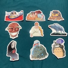 Ghibli Anime Totoro Vinyl Stickers 9 PACK - Matte Laminated  Waterproof