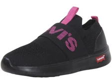 Levis Women's Kassidy-KT Sneakers Slip-On Shoes Black Mono/Fuchsia
