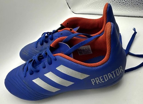 Adidas Predator Blue/Silver/Orange Soccer Shoes Size 4 (CM8540) 698007