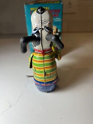 1950 TPS CANDY LOVING CANINE DOG Wind Up Tin Toy Made In 1950 TPS CANDY LOVING CANINE DOG Wind Up Tin Toy Made In