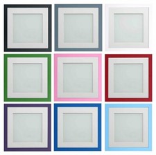 Photo Frames Colourful Bright Instagram Size Square Picture and mount Display UK