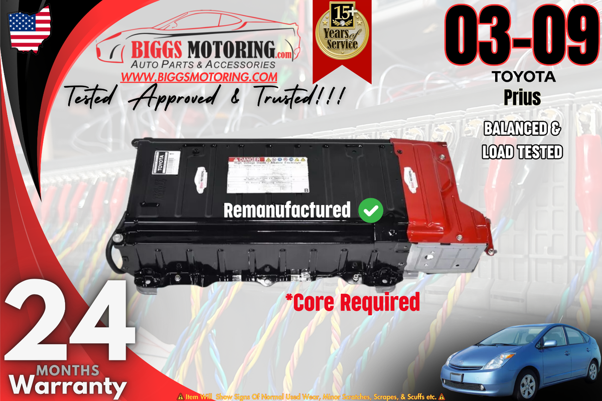 03-09 Factory Panasonic Toyota Prius Rebuilt Hybrid Battery G9280