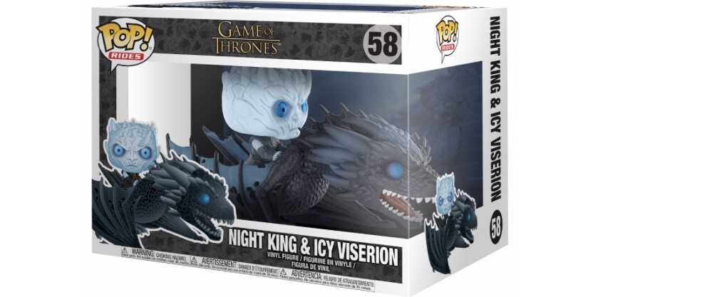 Funko Pop Rides Night King and Icy Viserion #58 Glow GITD Game of Thrones!  New