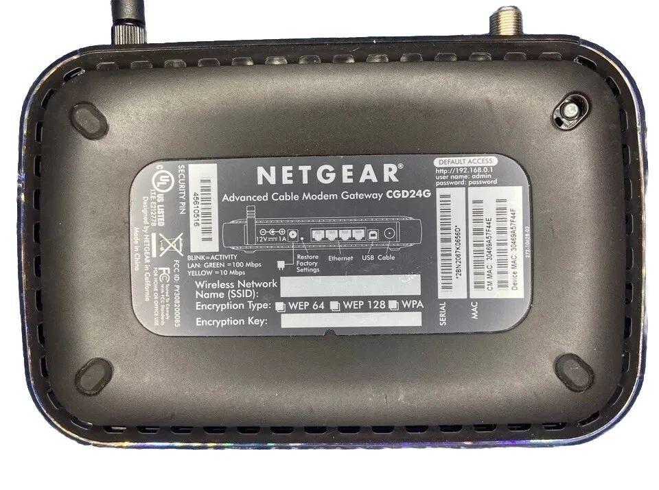 NETGEAR CGD24G Advanced Cable Modem Gateway Router Wi-Fi Network Internet - Image 2 of 4
