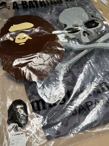 A Bathing Ape x Mastermind Japan 2016 Snowboard Jacket Black Camo New Sz L BAPE - Picture 10 of 10