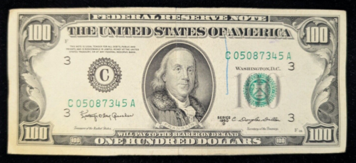 Series 1950 A,B,C,D $100 One Hundred Dollar Bill Small Head Old Style RARE - Picture 6 of 7