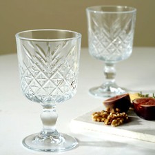 4/8 Pasabahce Glass Stemmed Red Wine Cocktail Goblets Drinking Glasses Set 330ml