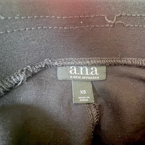 ANA A New Approach Womens Black Leggings Size XS - Picture 2 of 6