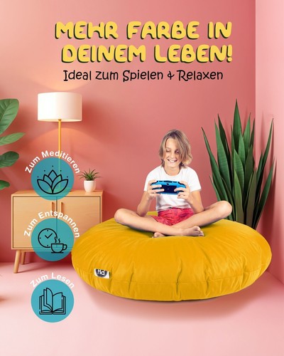 Patchhome 2 Varianten in 1 Sitzsack Sitzkissen Beanbag Gamer Kissen Tobekissen - Bild 115 von 199