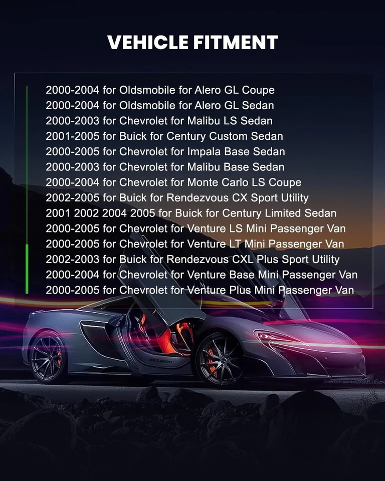 25323972 Set(6) Fuel Injectors For Chevrolet Impala Monte Carlo 3.8L V6 00-2004 Foto 2 de 4