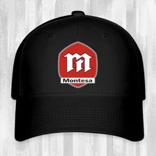 Montesa Motorcycle Classic Retro Black Hat Baseball Cap Size S/M & L/XL