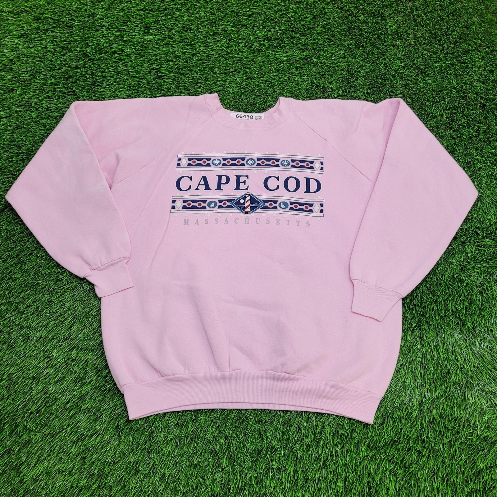 Vintage CapeCod Sweatshirt Womens XL 23×24 Pink USA INSTITUTO