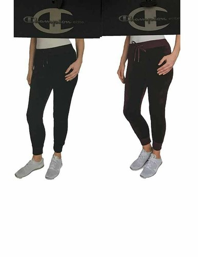 Champion Mujer Terciopelo Suave cintura con cordón pista Jogger Pants INS  28\