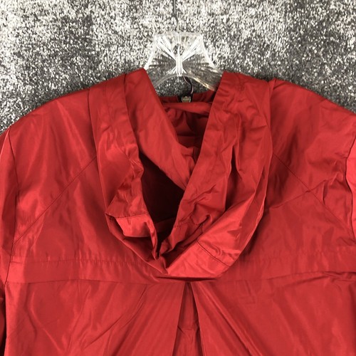 Tommy Hilfiger Full Zip Hooded Windbreaker Jacke Damen Größe L Rot - Bild 6 von 12