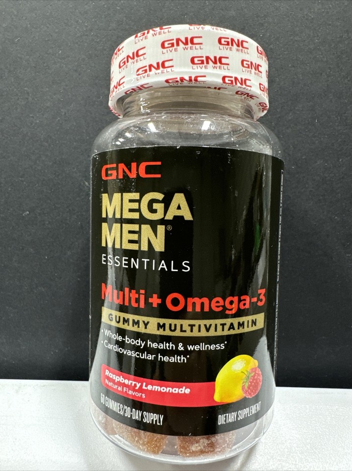 3x GNC Mega Men Essentials Multi+Omega3 60 Gummies*Whole Body Health & Wellness eBay