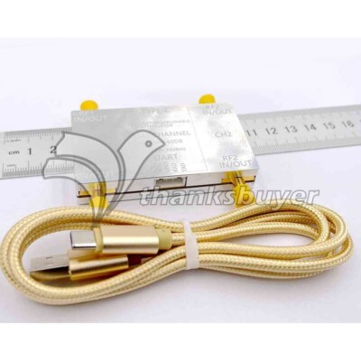 RF-4GHz-60DB Dual Channel Programmable Attenuator RF Attenuator  + Type-C Cable 