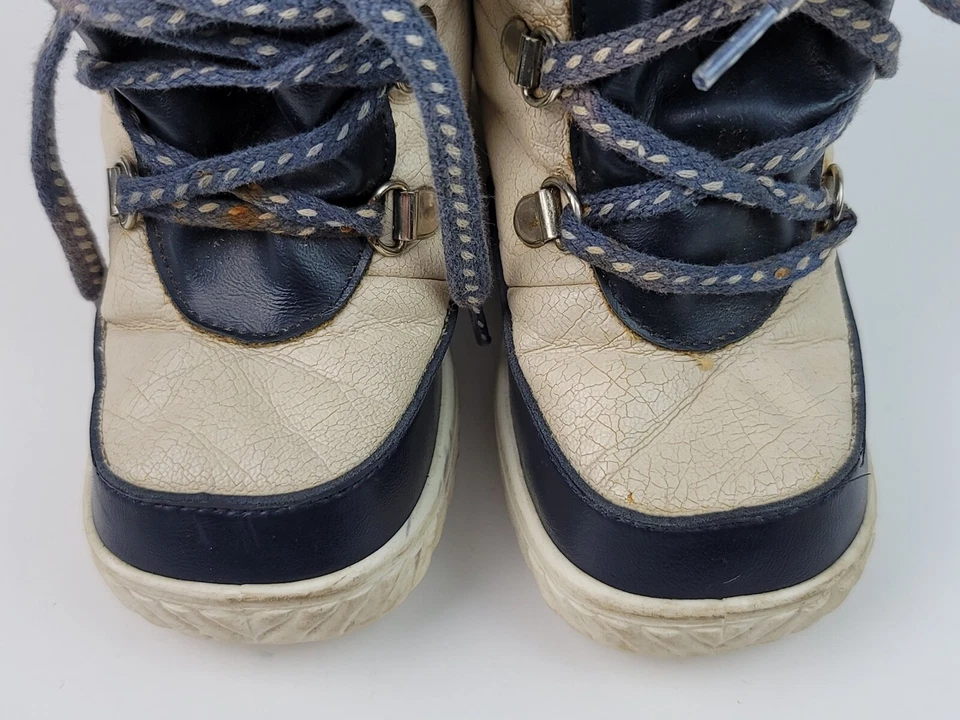 Botas de nieve de invierno vintage elefantes niños pequeños oso polar Alemania 23 EE. UU. talla 7 Foto 3 de 4